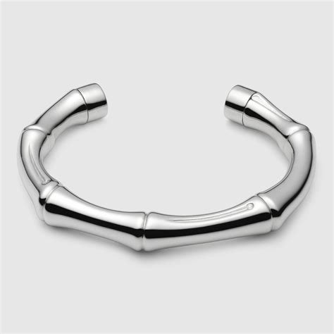 gucci sterling silver bamboo bracelet|Gucci silver bead bracelet.